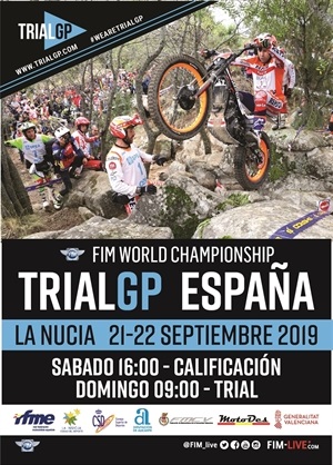 El fin de semana del 21 y 22 de septiembre se celebrará en La Nucía el Mundial de Trial GP 2019