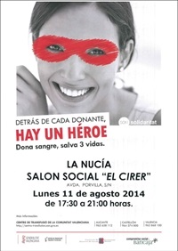La Nucia cartel Sangre agosto 2014