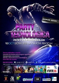 La Nucia CartelJuv Party Tec  2014