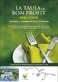 La Nucia cartel Taula Bon Profit 2014