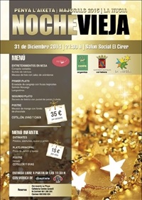 La Nucia Cartel Nochevieja 2014