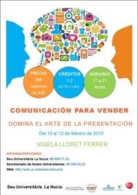 La Nucia Cartel Seu Comunic Curso 2015