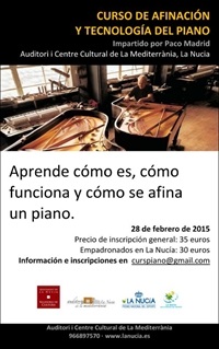 La Nucia Cartel Curso Piano 2015