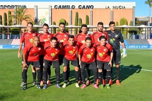 Alineación de La Nucía C.F. en un partido de esta temporada