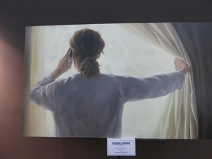 Obra “Llamada a la esperanza”, ganadora el año pasado del Certamen de Pintura No al Miedo de La Nucía