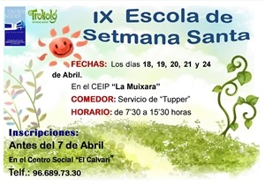 Cartel Escuela Semana Santa de La Nucía