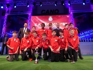 El Alevín "B" del C.F. La Nucía también subió al escenario