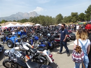 La zona de exposición de motos de los asistentes fue todo un espectáculo