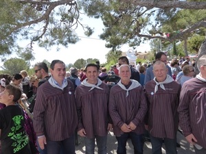 Pepe Soler, sec. Associació 2n. Centenari, Jaume Llinares, alcalde de Altea, Vicente Arques, alcalde de l’Alfàs del Pi y Bernabé Cano, alcalde de La Nucía