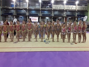 En este Campeonato de España Base de Conjuntos participaron 879 gimnastas de toda España