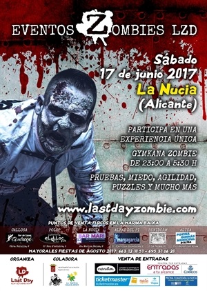 Cartel I “Gymkhana Zombie" de La Nucía