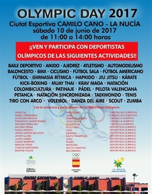 Cartel Promocional del "Día Olímpico 2017"