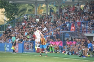 La afición disfrutó de ver en directo a todo un Primera División como el Levante U.D.