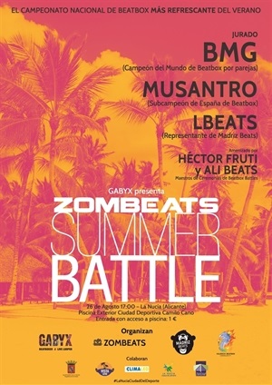 Cartel del Campeonato de Beatbox " “Zombeats Summer Battle”