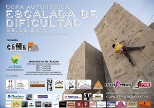 Cartel de la Copa Autonómica de Escalada de Dificultad