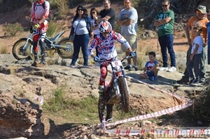 Baptiste Llorens en plena competición en Moncada