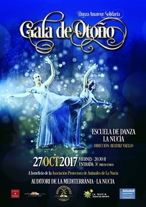 Cartel de la Gala de Danza Solidaria de Otoño