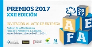 Invitación premios AEFA- Cara A
