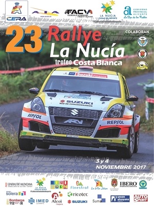 Cartel del Rallye La Nucía- Trofeo Costa Blanca