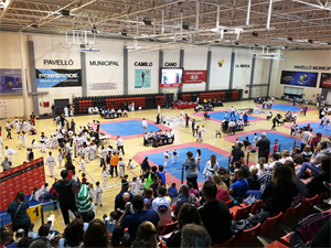 El Pabellón Municipal Camilo Cano albergó esta Liga Aut. de Taekwondo