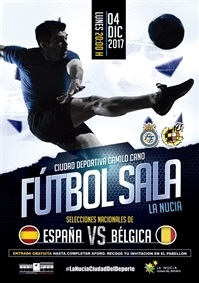 La Nucia Cartel FSala España Belgica 2017