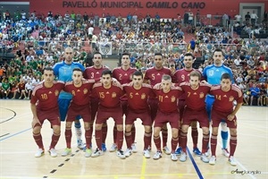 La Selección Española de Fútbol Sala visitó La Nucía en septiembre de 2014
