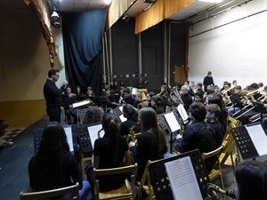 Para finalizar el conceirto actuaron las dos bandes joves de forma conjunta