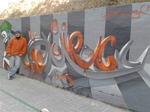 El artista Tom Rock realizará un gran mural con la técnica de grafiti en La Nucía este fin de semana