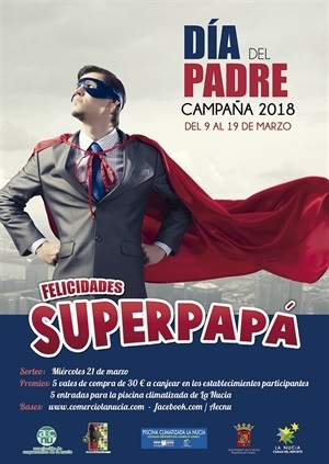 Cartel de la Campaña Comercial del Día del Padre 2018