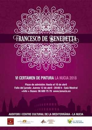 Cartel del Certamen Pictórico VI Francesco de Benedetta