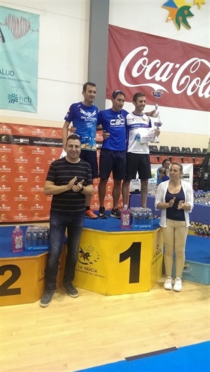 Podium absoluto masculino en los 10 KM de La Nucía 2018