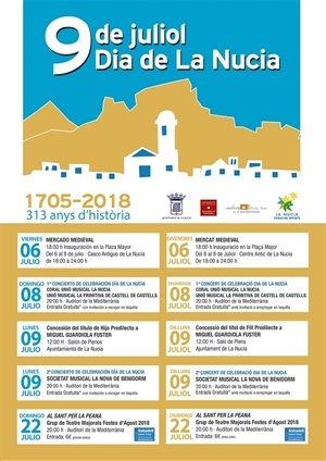 La Nucia cartel 9 de julio 2018 2