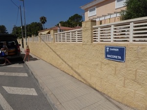 La calle Bacoreta de la Urb. Floriana comunicará en breve con la Urb. Residencial Varadero