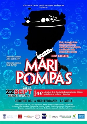 Cartel del estreno de "Mari Pompas" en l'Auditori de La Nucía