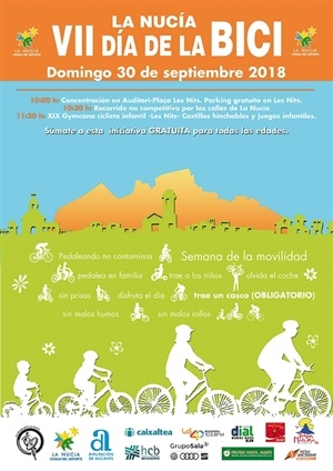Cartel del VII Día de la Bici de La Nucía