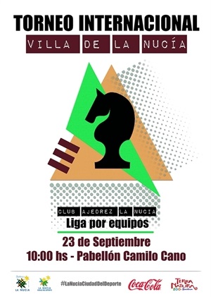 Cartel del torneo internacional de Ajedrez