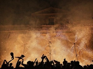 Fotografía del "Correfoc" con la que Verónica Bowman ganó este V Concurso Instagram #LaNuciaEnFestes