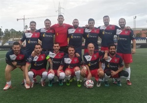 Equipo de La Banda C.F., nuevo líder de la liga de Fútbol 7