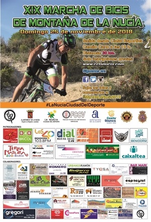 Cartel de la XIX Marcha de bicis de montaña