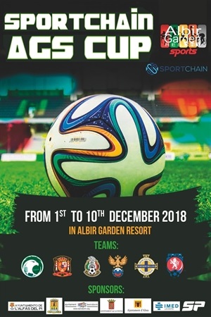 Cartel del  Sportchain AGS Cup de Fútbol