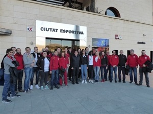 Visita histórica de la Selección de Atletismo a la Ciutat Esportiva de La Nucía