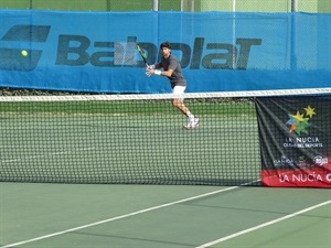 David Ferrer entrenando en la Ciutat Esportiva Camilo Cano