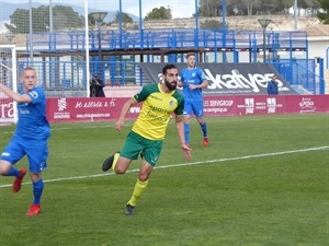 José Rodríguez, jugador del Fortuna Sittard, en un momento del partido