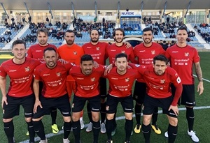 Alineación C.F. La Nucía ayer en Xàtiva