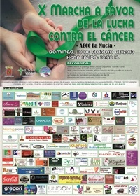 La Nucia Cartel Marcha Cancer 2019