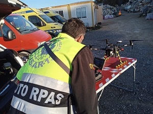 Se realizó una jornada de formación con dron en colaboración con el Consorcio Provincial de Bomberos