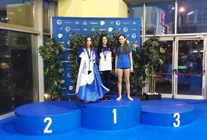 Las tres primeras clasificadas en el Campeonato de España entre ellas Chantal Ummels medalla de bronce
