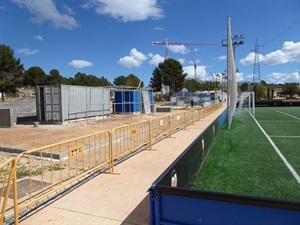 Parkour y Calistenia ocupan un espacio de 900 metros cuadrados y  está ubicada justo a la entrada del fútbol base de la Ciutat Esportiva Camilo Cano