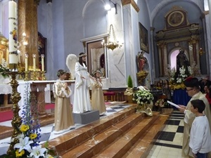 La procesión del Encuentro y  “l’Ambaixà”  2019 se tuvieron que realizar dentro de la Iglesia de la Purísima Concepción de La Nucía