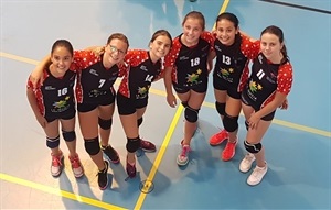 Laura Cánovas, Amets Riera, Melisa Weber, África García, Dunia Muñoz y Valentina Franco